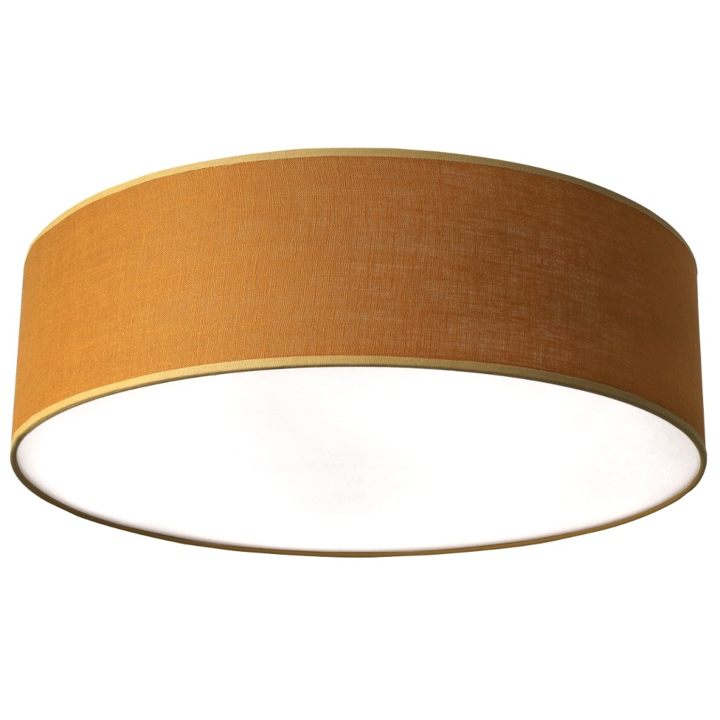 Stropná Lampa Stropné Svietidlo Ľanová Oranžová 40CM Do Spálne Obývačky