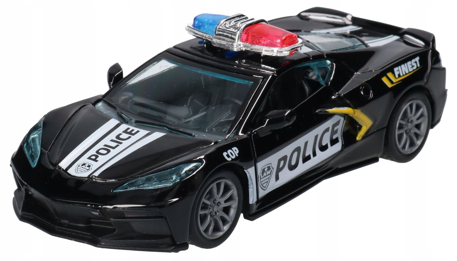 Auto POLICJA metal, otwierane drzwi display 4823