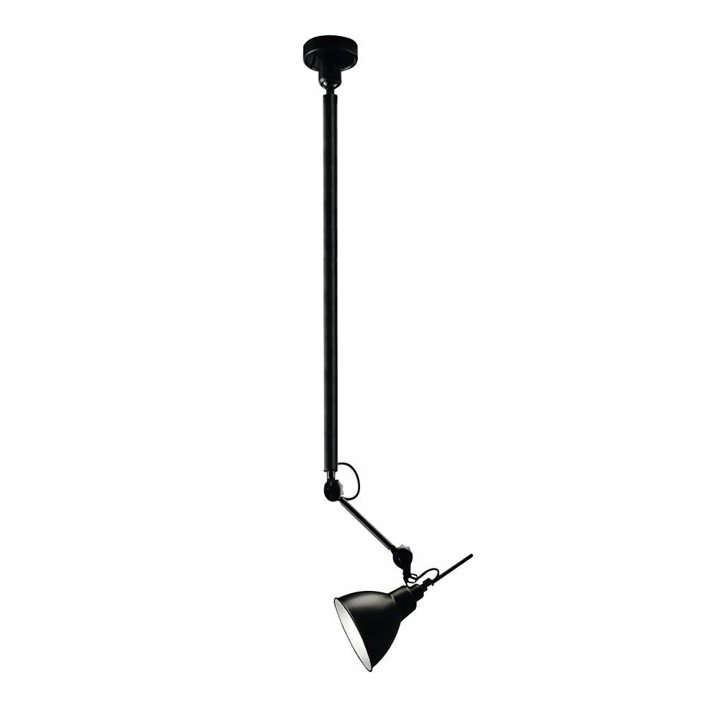 Lampa wisząca loftowa czarna regulowana Daisen 1xE27 20W Shilo
