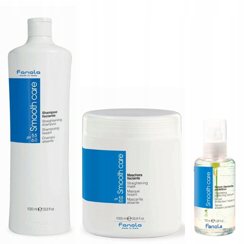 

Fanola Smooth Care Szampon Maska Serum Puszące