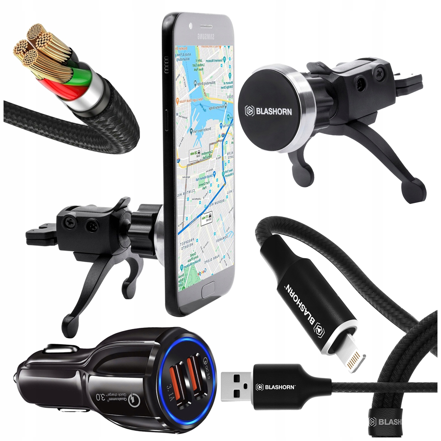 PAJĄK SAMOCHODOWY Uchwyt DO Telefonu Podróż MAGNET