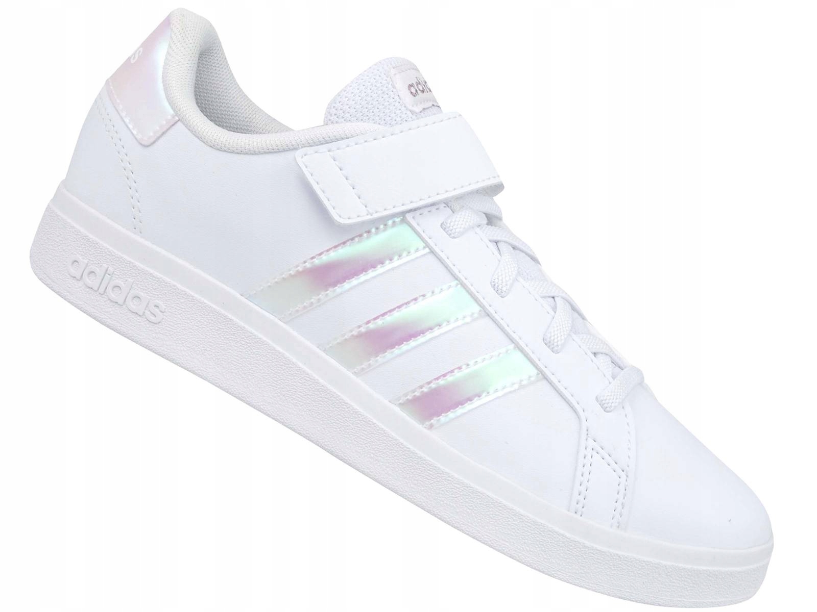 Adidas Grand Court 2.0 El GY2327 Buty Tenisówki Trampki Gumki Rzep Hologram