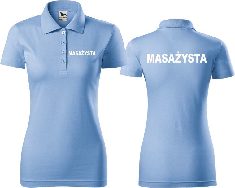

Damska Medyczna Koszulka Polo Masażysta