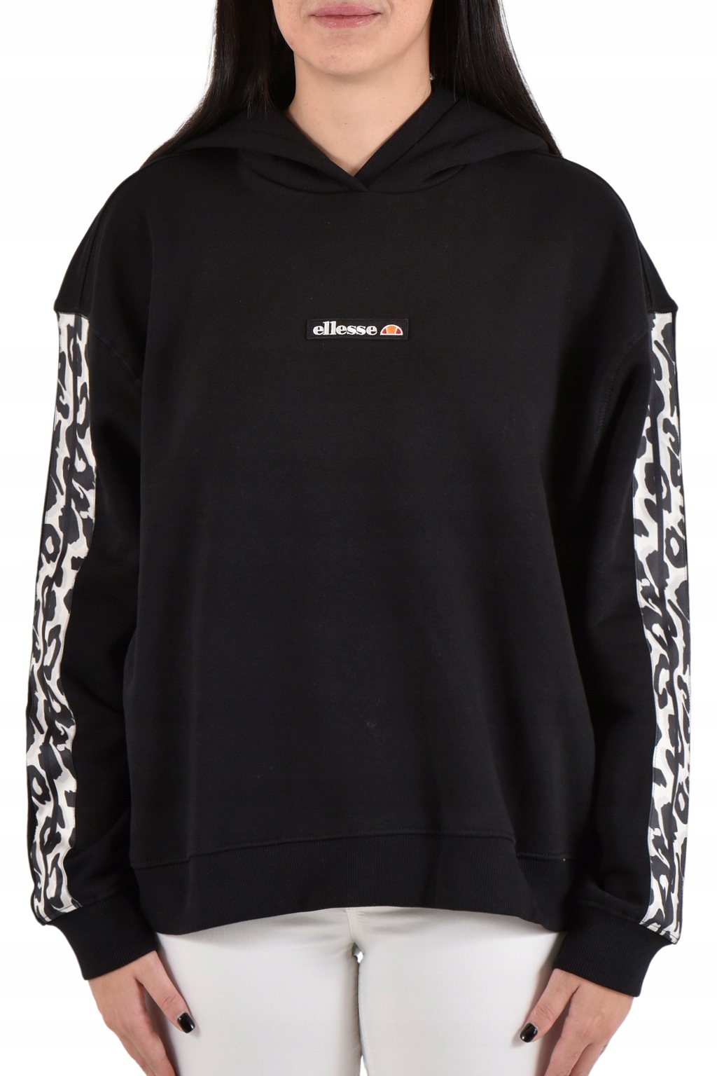 Ellesse Černá Mikina S Kapucí S Nášivkou Loga Bavlna 36 Xta