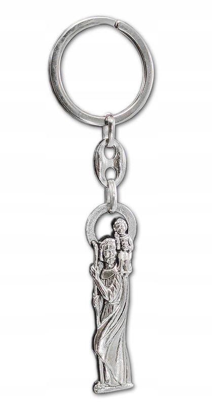 

Brelok Do Kluczy Stalowy Św. Krzysztof