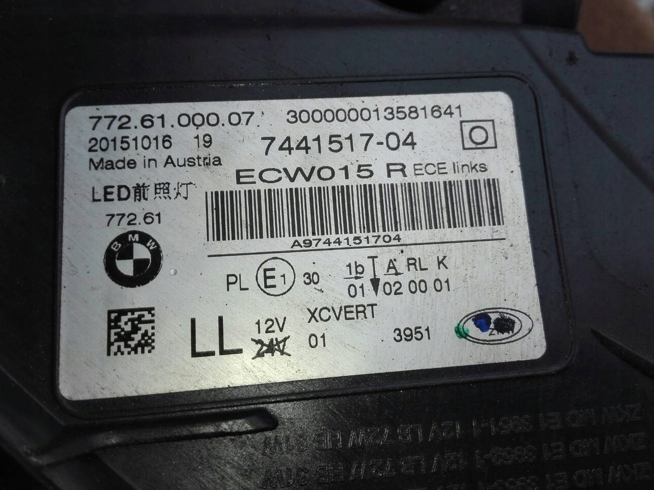 BMW 7 G11 G12 FULL LED LEWA SCHEINWERFER LINKS 7441517 -04 Numer katalogowy producenta 7441517 -04