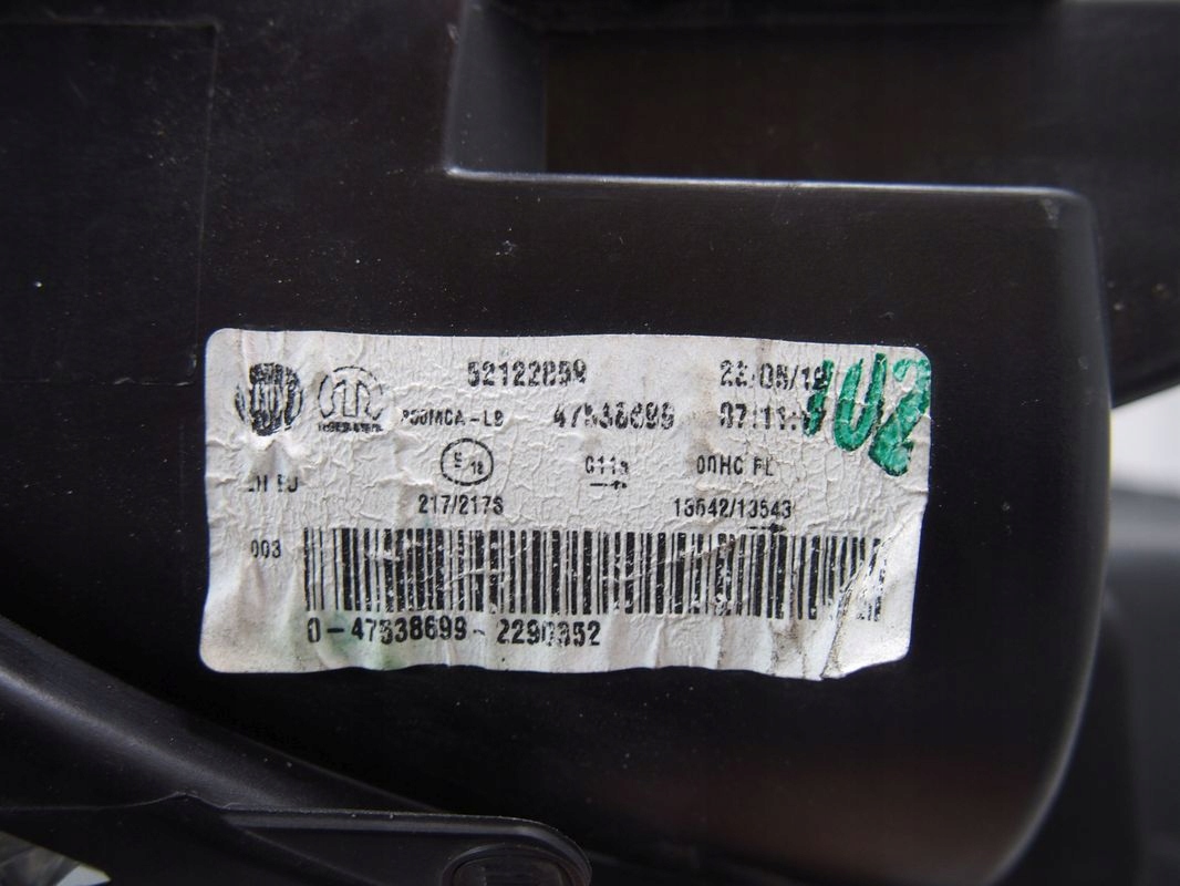 Fiat 500 L 12r Reflektor left light left 2012