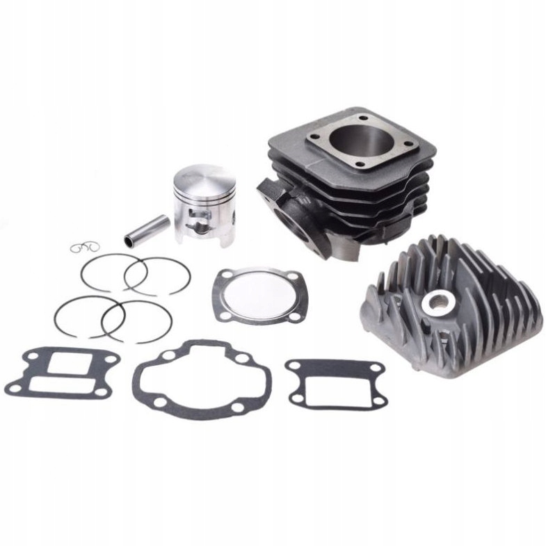 

Cylinder Głowica skuter 70cc 2T tłok 47 Kpl Zestaw