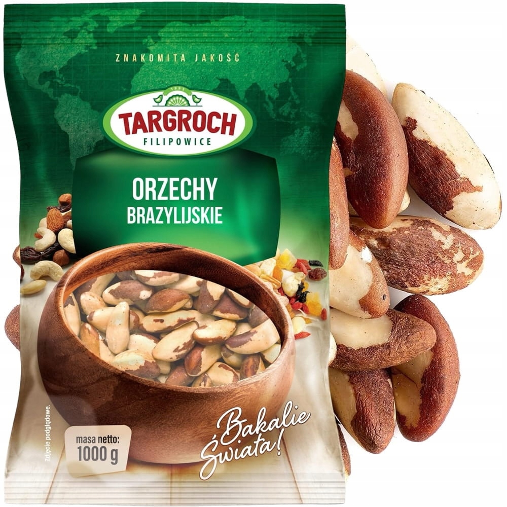 Levně Zdravé brazilské ořechy celý přírodní zdroj selenu 1 kg 1000 g Targroch