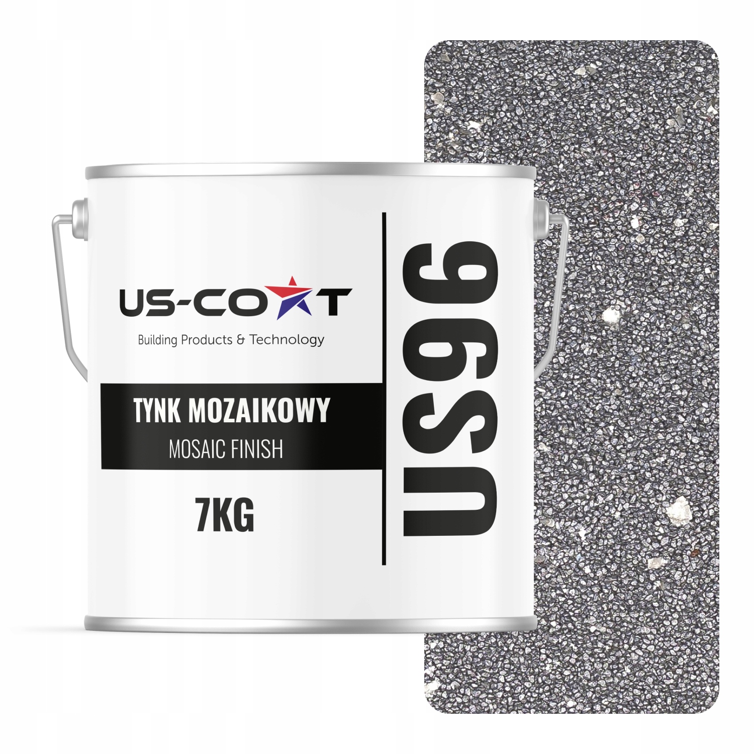 Mozaiková Omítka Mozaika 7KG Stříbrná Se Stříbrnou Slídou M54 Pryskyřičná Prémiová