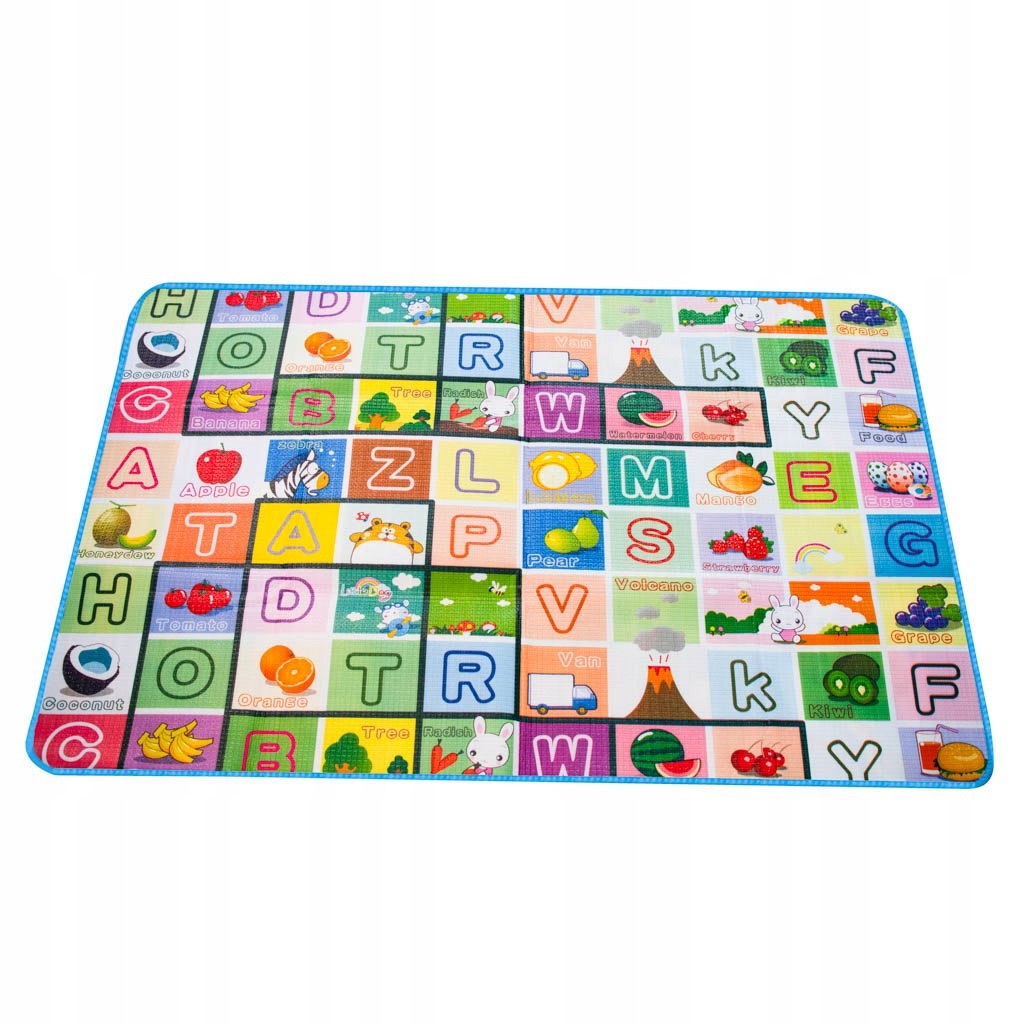 Mata Edukacyjna piankowa dwustronna plac zabaw 180x120cm Rodzaj dywaniki