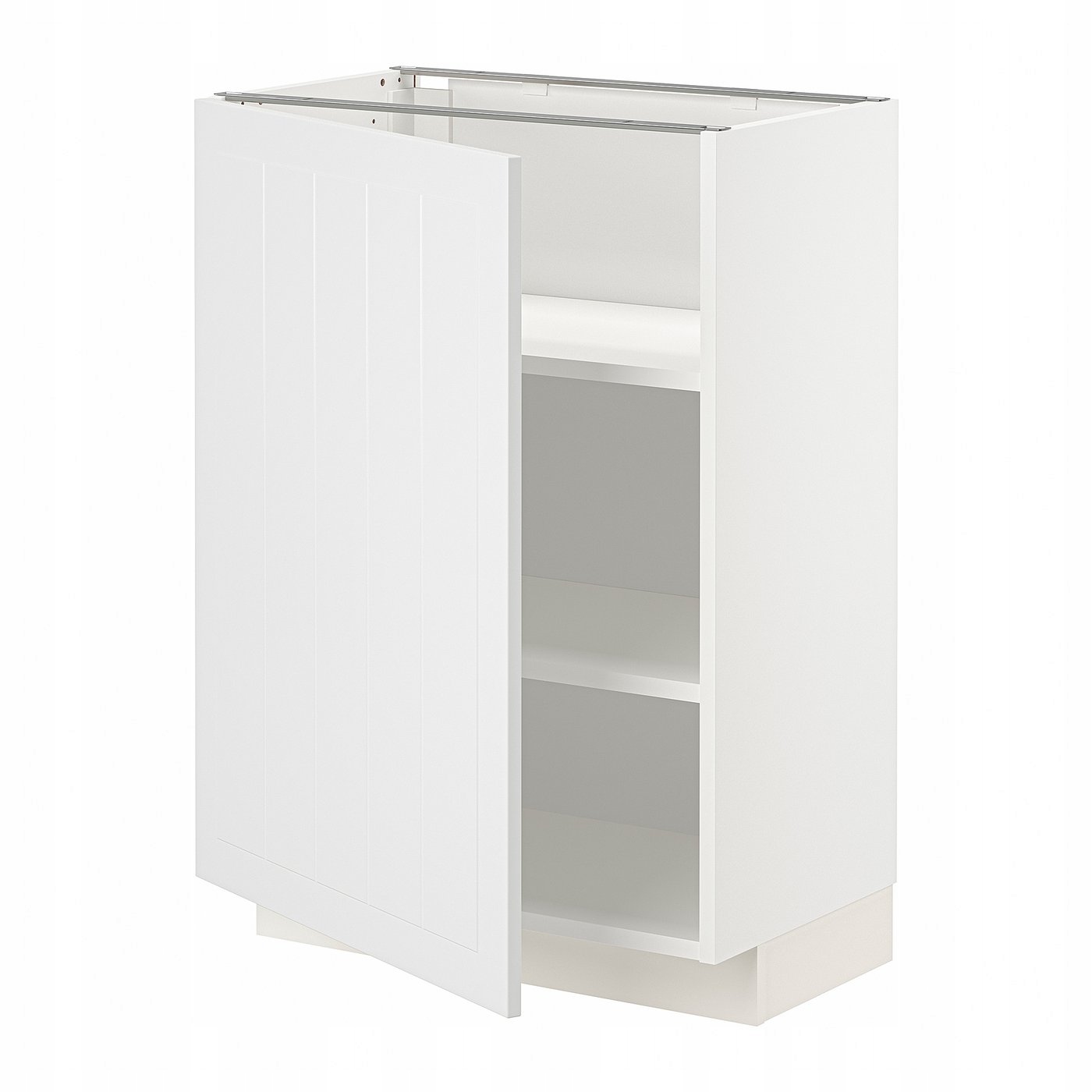 Szafka z półkami biała 60x37 cm do kuchni i łazienki