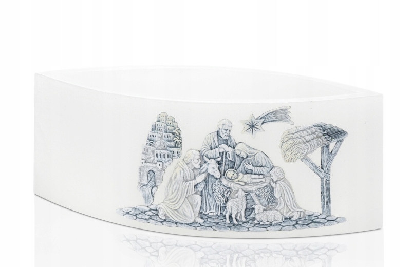 

Lampion Christmas Night Łezka 265x95 mm Perła Mat