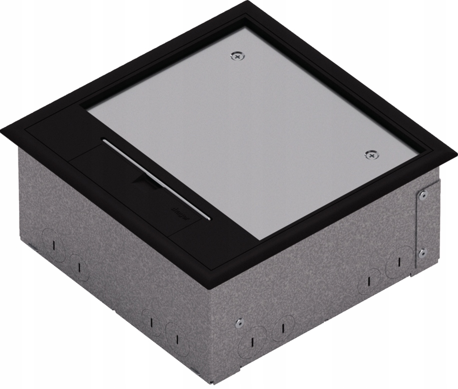Hager tehalit.VE-EE Sada podlahová plechovka IP30 1,5kN Q06 205x205 5mm