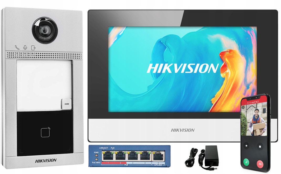 Ip videodomofon Hikvision WiFi Furtka Brána DS-KIS604-S aplikácia