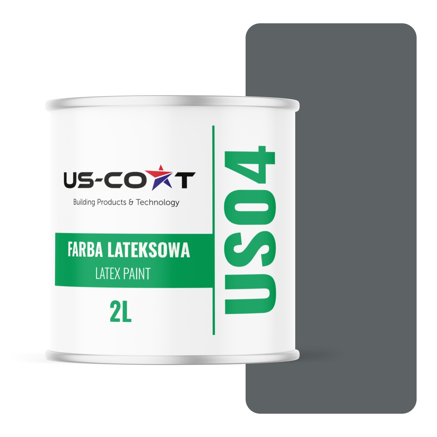 Barva Nástěnná Barva Antracit H0912 2L Hluboká Matná Na Stěny Stropů