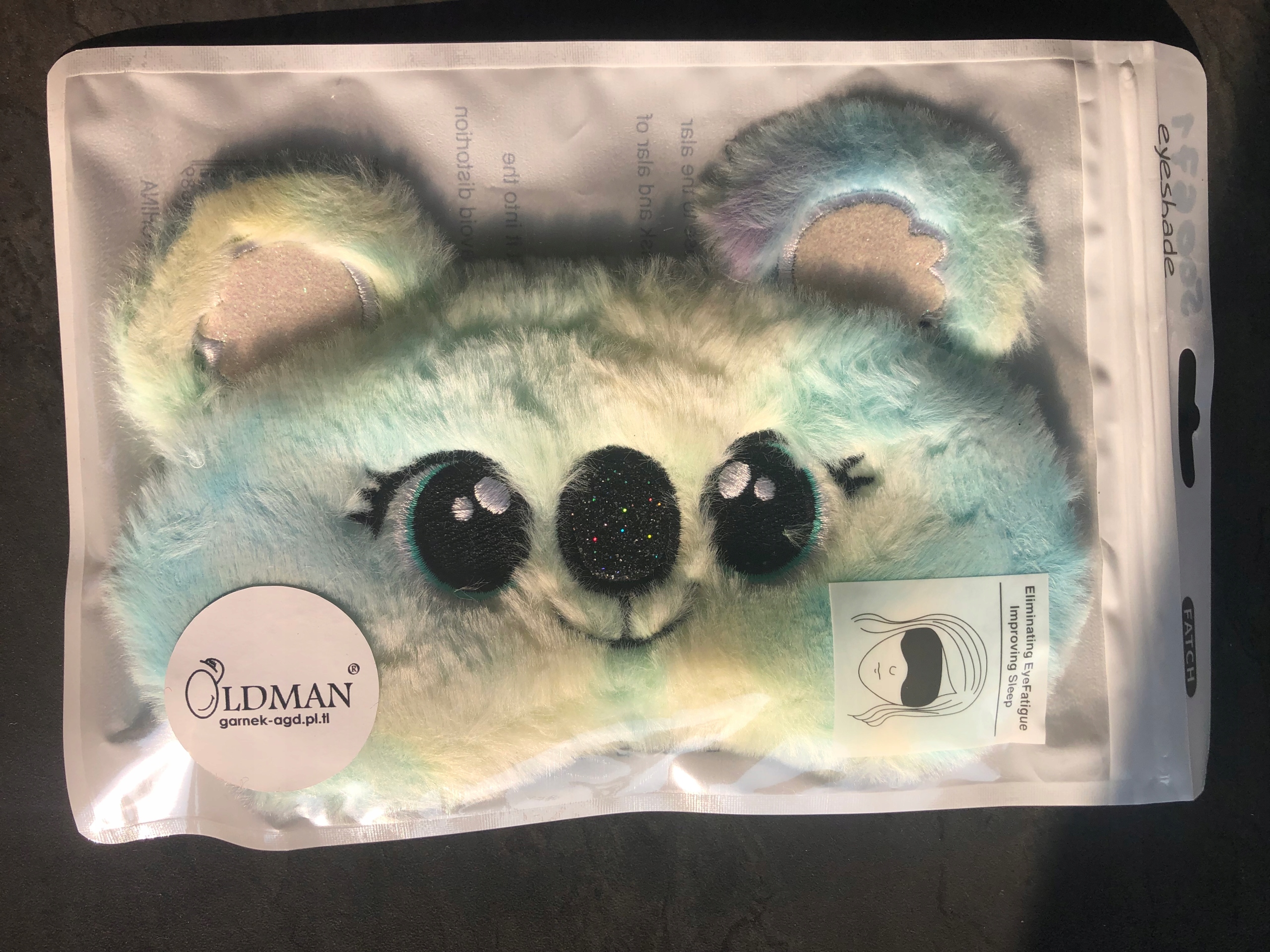 OPASKA NA OCZY MASKA DO SPANIA SNU RELAKSU KOALA Marka Oldman