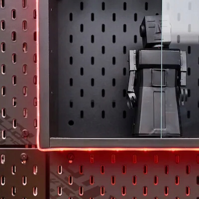 IKEA UPPSPEL Witryna ciemnoszary 76x56 cm Montaż meble do samodzielnego montażu