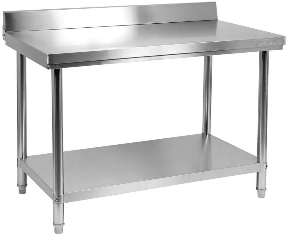 Stół Przyścienny Gastronomiczny Składany Półka Rant 80x60 cm Yato YG-09020
