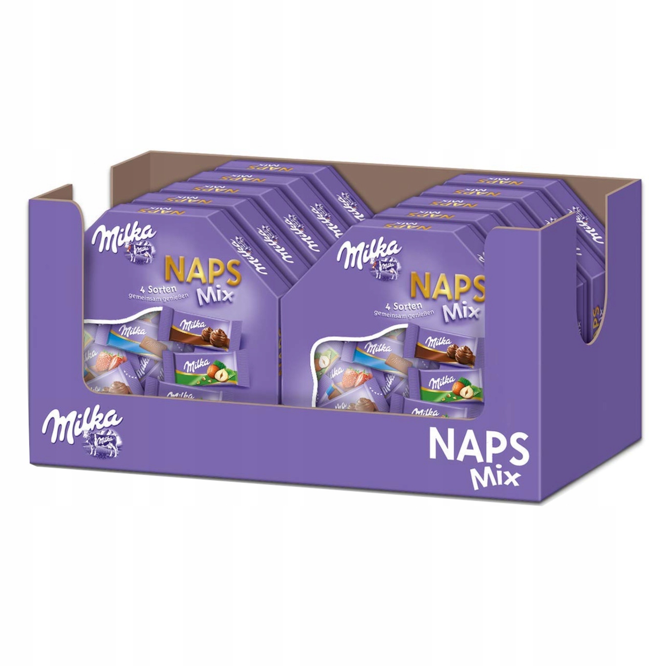 Czekoladki Milka Naps Mix 4 Smaków 138g x 10 szt