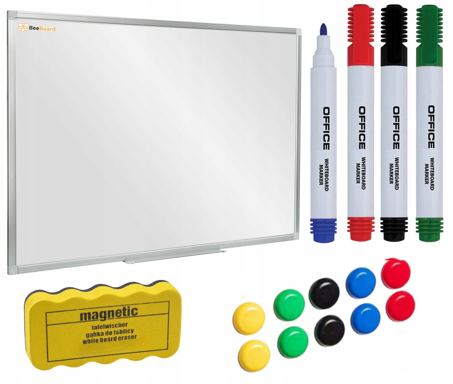 Tablica Biała Magnetyczna Suchościeralna 60x45 +GR