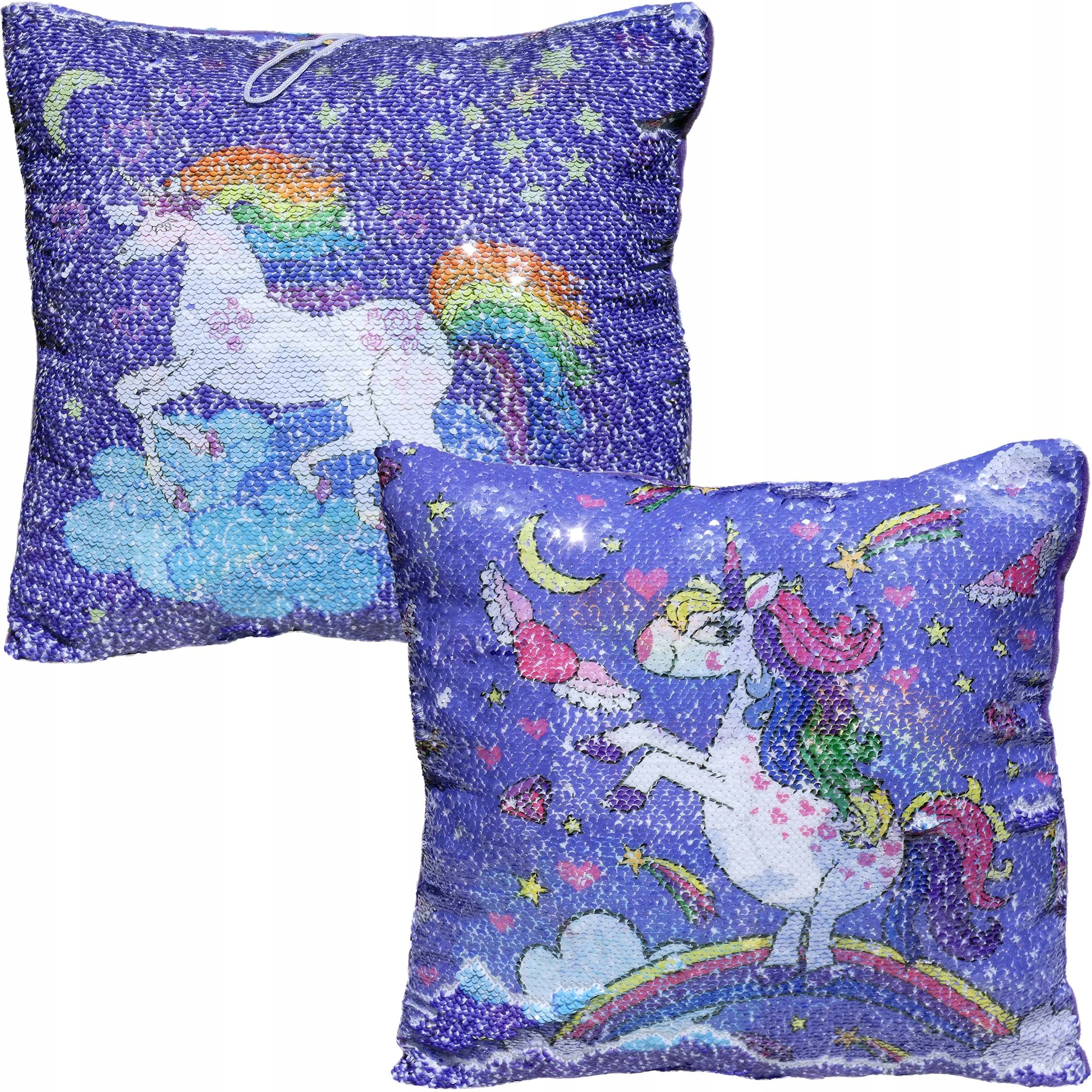 

Magiczna poduszka z cekinami 35x35 cm unicorn