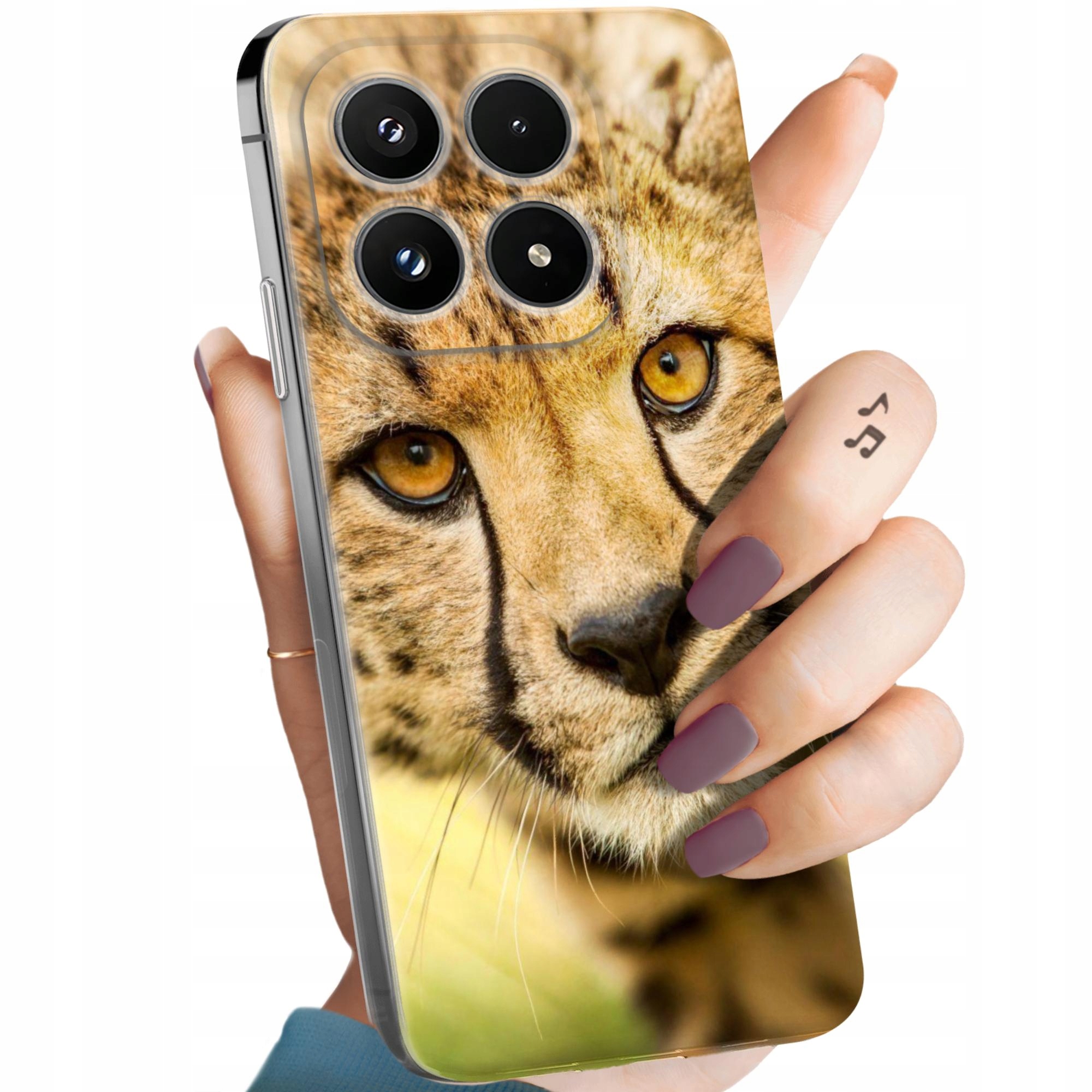 Etui Do Xiaomi 17 Gepard Cętki Panterka Obudowa Pokrowiec Case