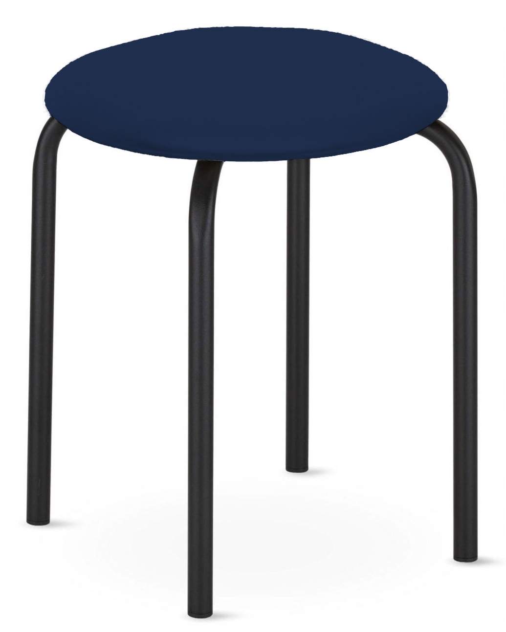 GRANATOWY Taboret stołek metalowy CHICO-BL Nowy St