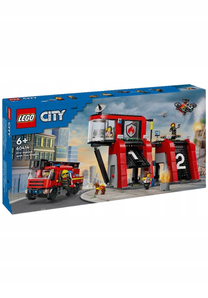Lego City Hasičská stanice s hasičským autem 60414