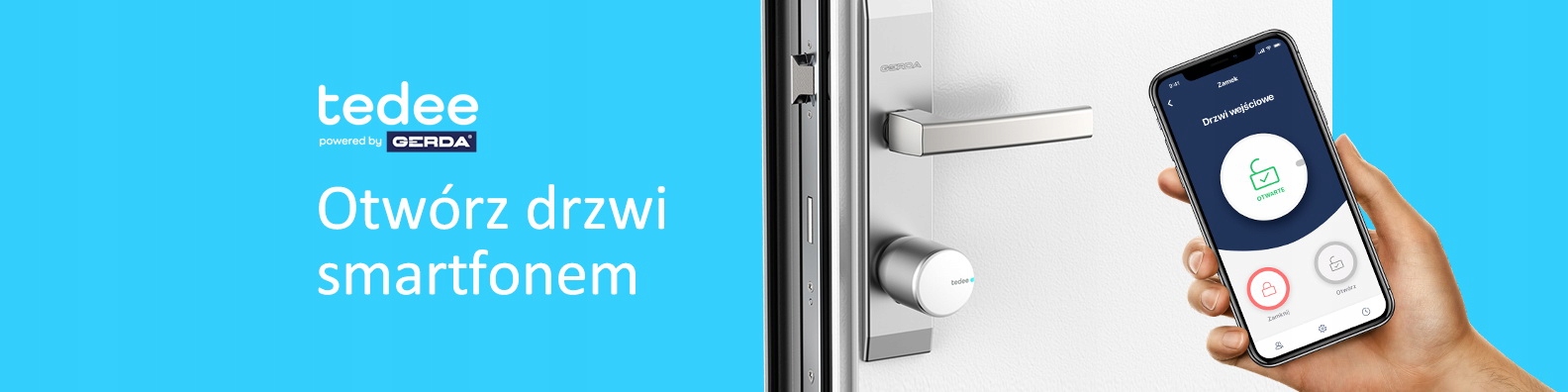 Zamek Elektroniczny HomeKit Tedee By Gerda Srebrny Marka Gerda