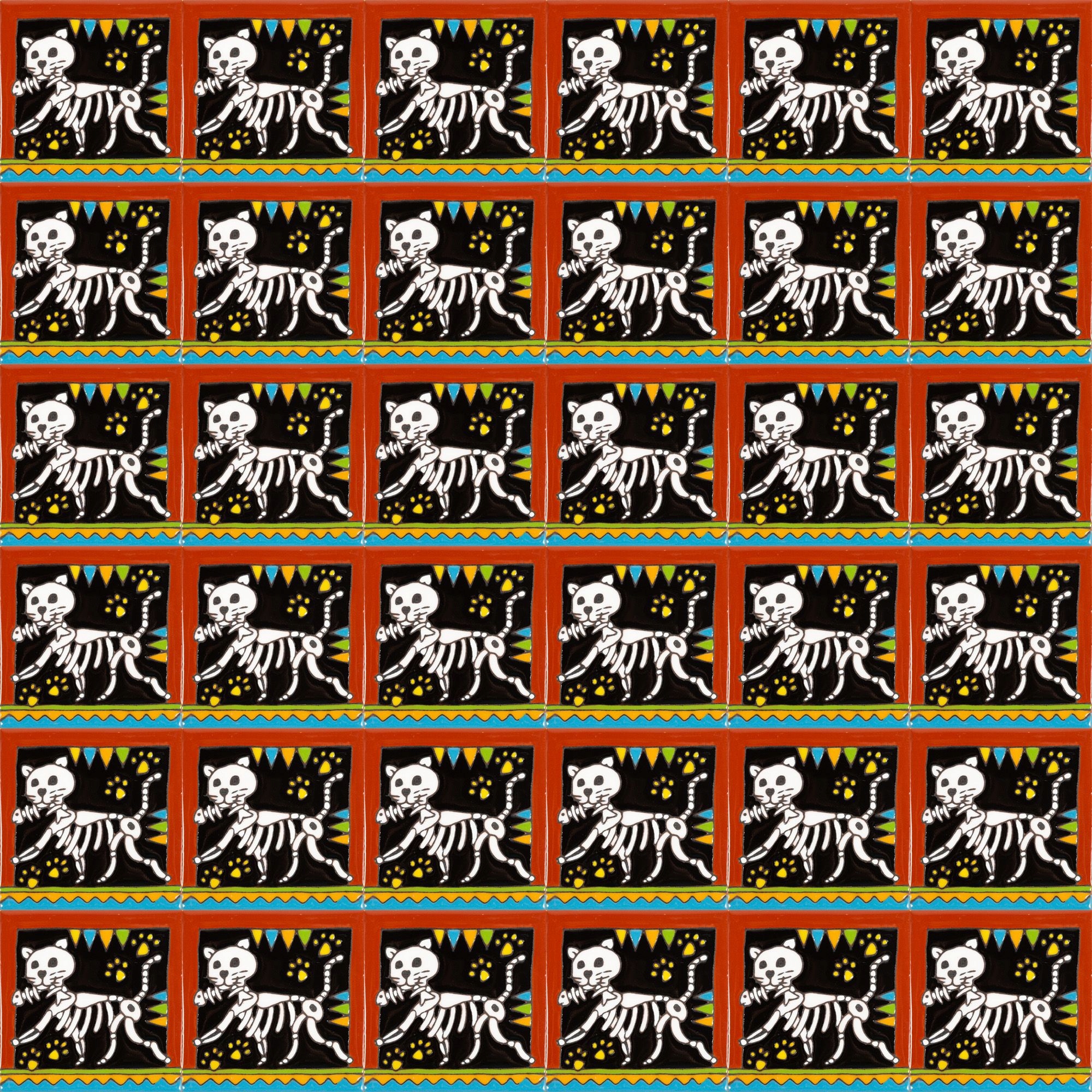 Płytki Ścienne Dekor Kot - Seria Catrina - Cazador Typ dekor