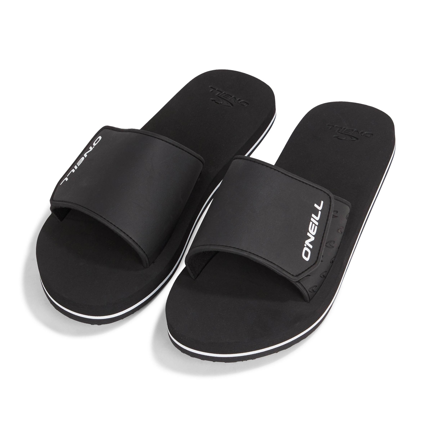 pánske šľapky na suchý zips čierne na bazén a pláž O'neill Velcro SLIDES44