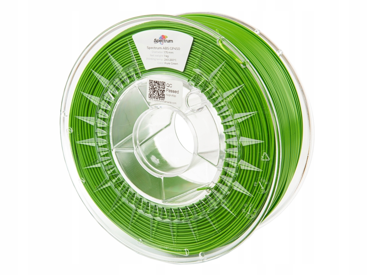 Filament Spectrum Abs GP450 Pure Green Zelený 1,75 mm 1 kg