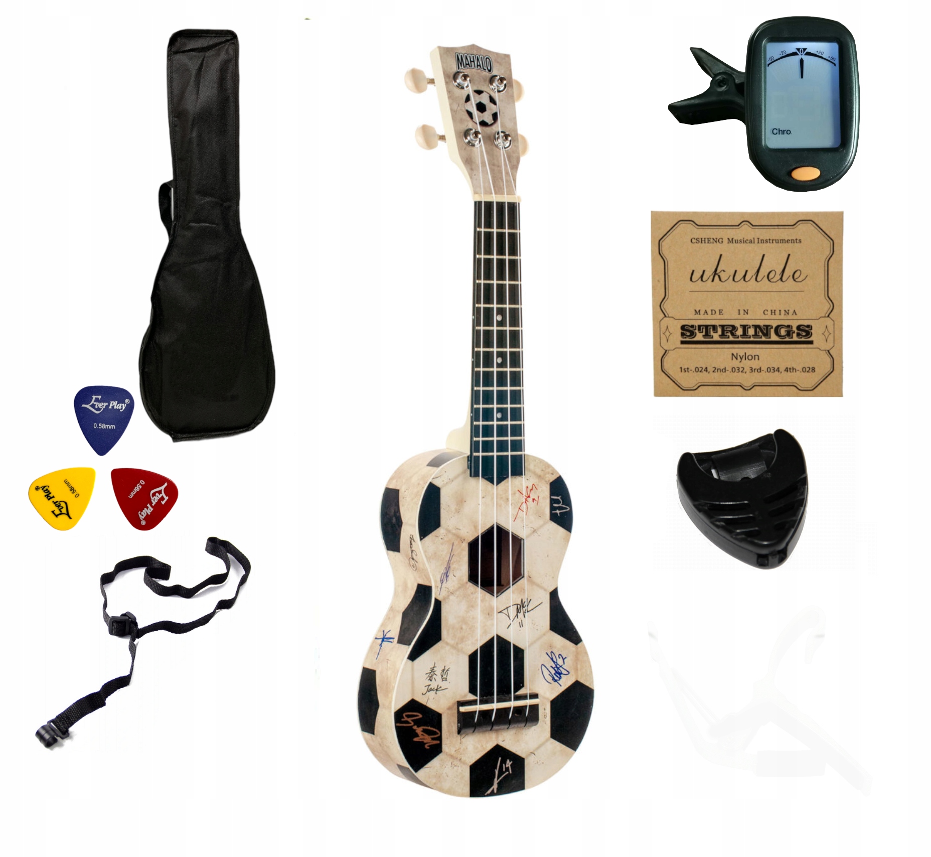 Sopránové ukulele Fotbal Mahalo Série Art II