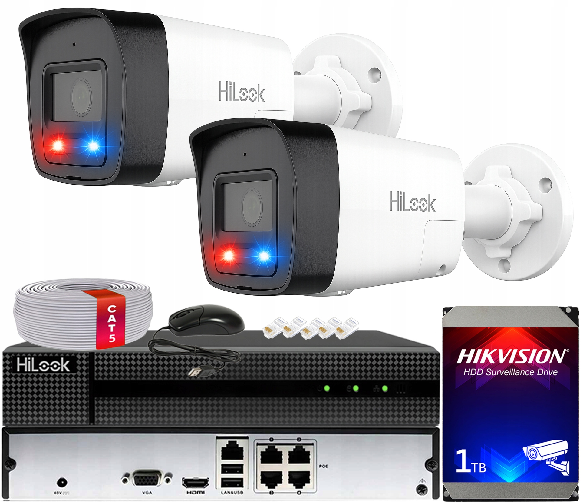 Sada na monitorovanie Ip 2 kamier 4MPx IPC-B140HAP-LUF/SL Live Guard PoE Audio
