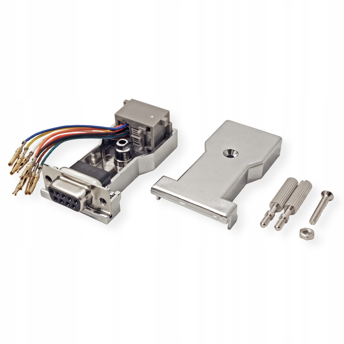 Adapter RS232 do RJ45 8P / 8C 8-Wire srebrne Marka Roline