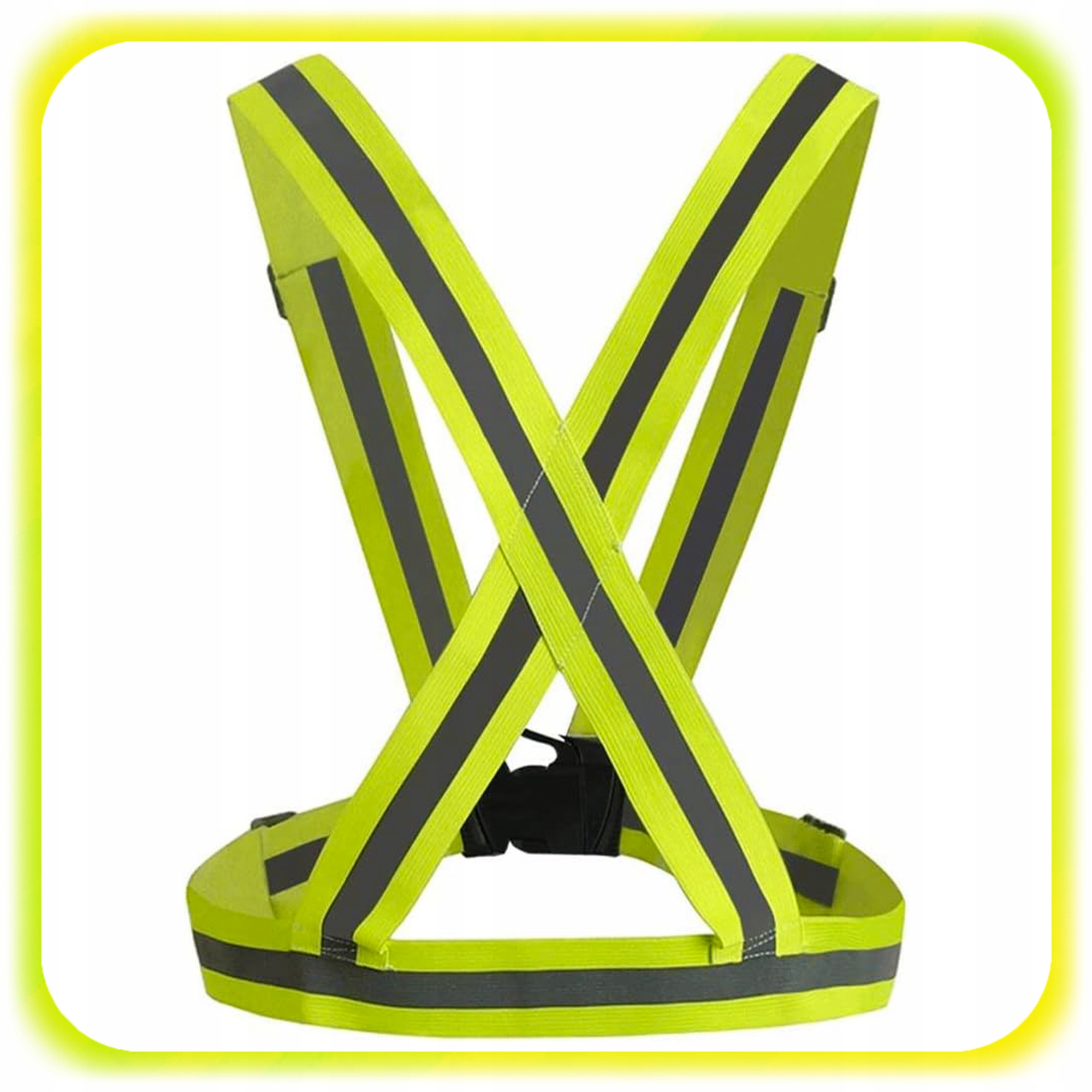 SZELKI ODBLASKOWE KAMIZELKA ODBLASKOWA Drogowa Rower Motor Bieganie MOCNE Numer katalogowy producenta 006859