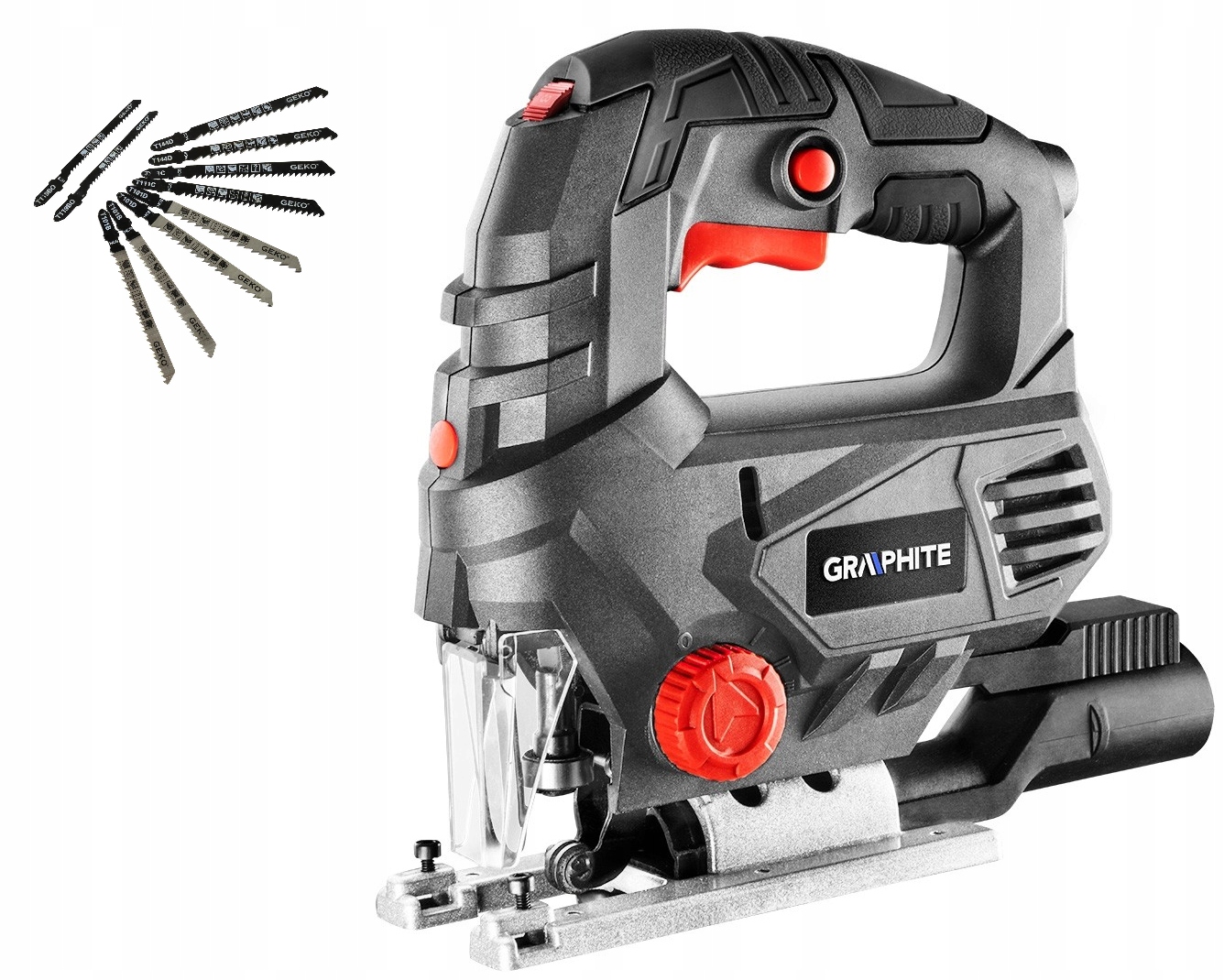 

Graphite Wyrzynarka 650W 58G067 +10 Brzeszczotów