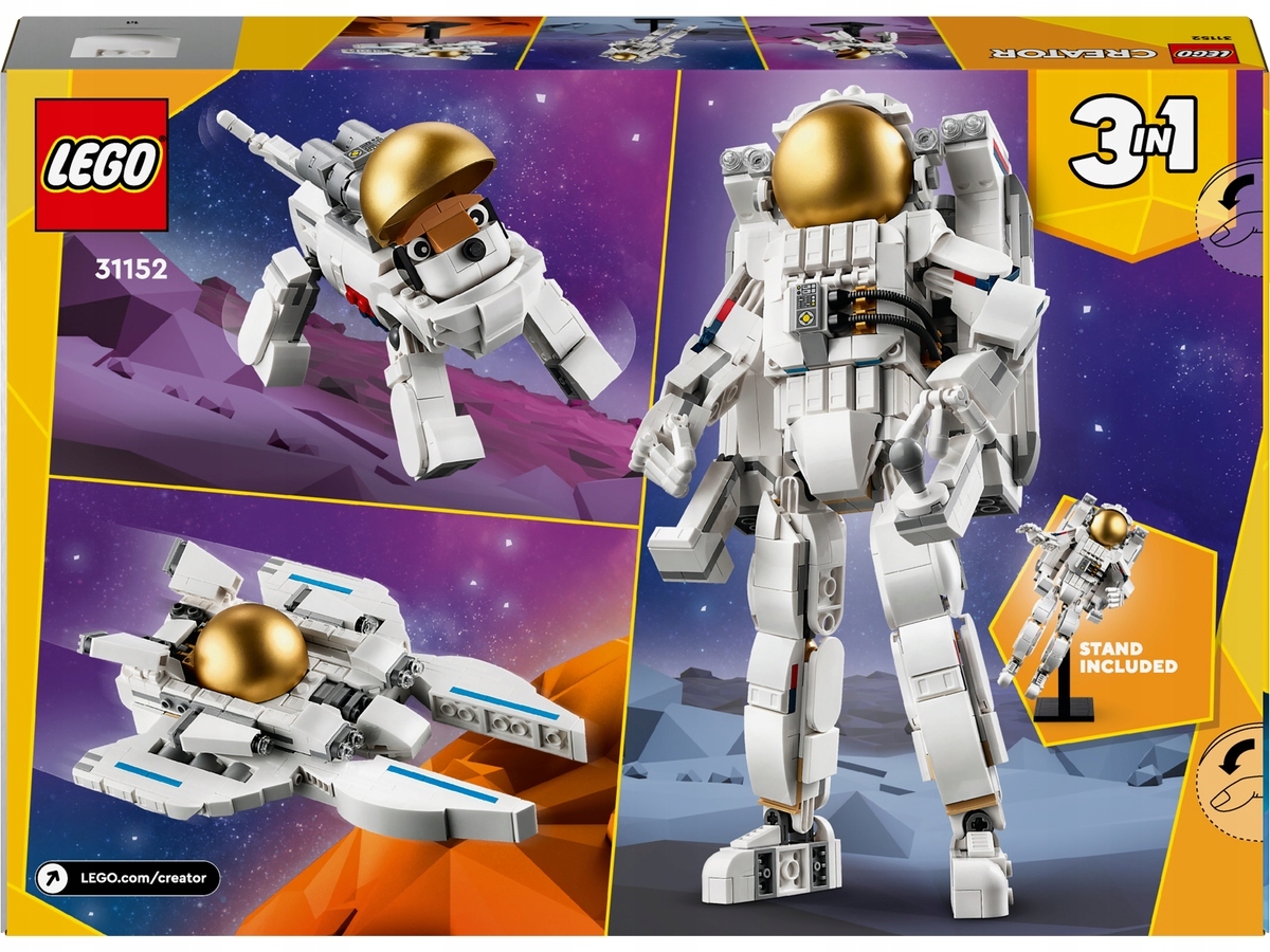 LEGO Creator 31152 Astronauta w kosmosie Płeć unisex