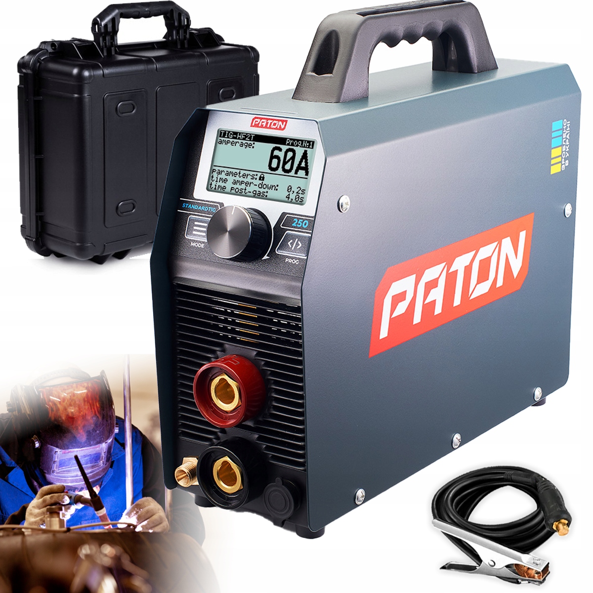 Spawarka Tig Hf Mma Paton StandardTIG 250A DC Mma źródło prądu