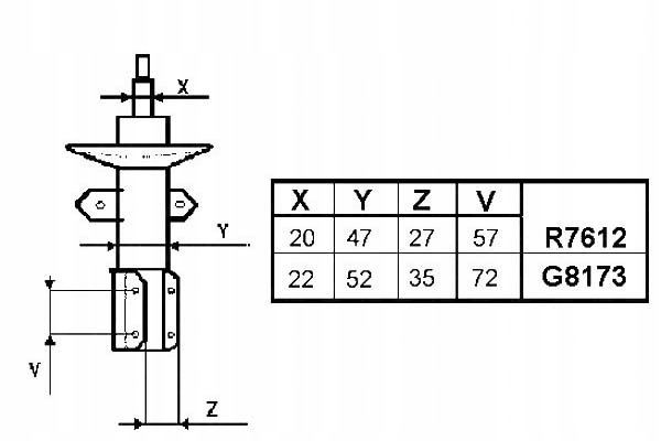 Monroe Přední Tlumič L/p Mercedes Citan (415), Asistent řidiče #28