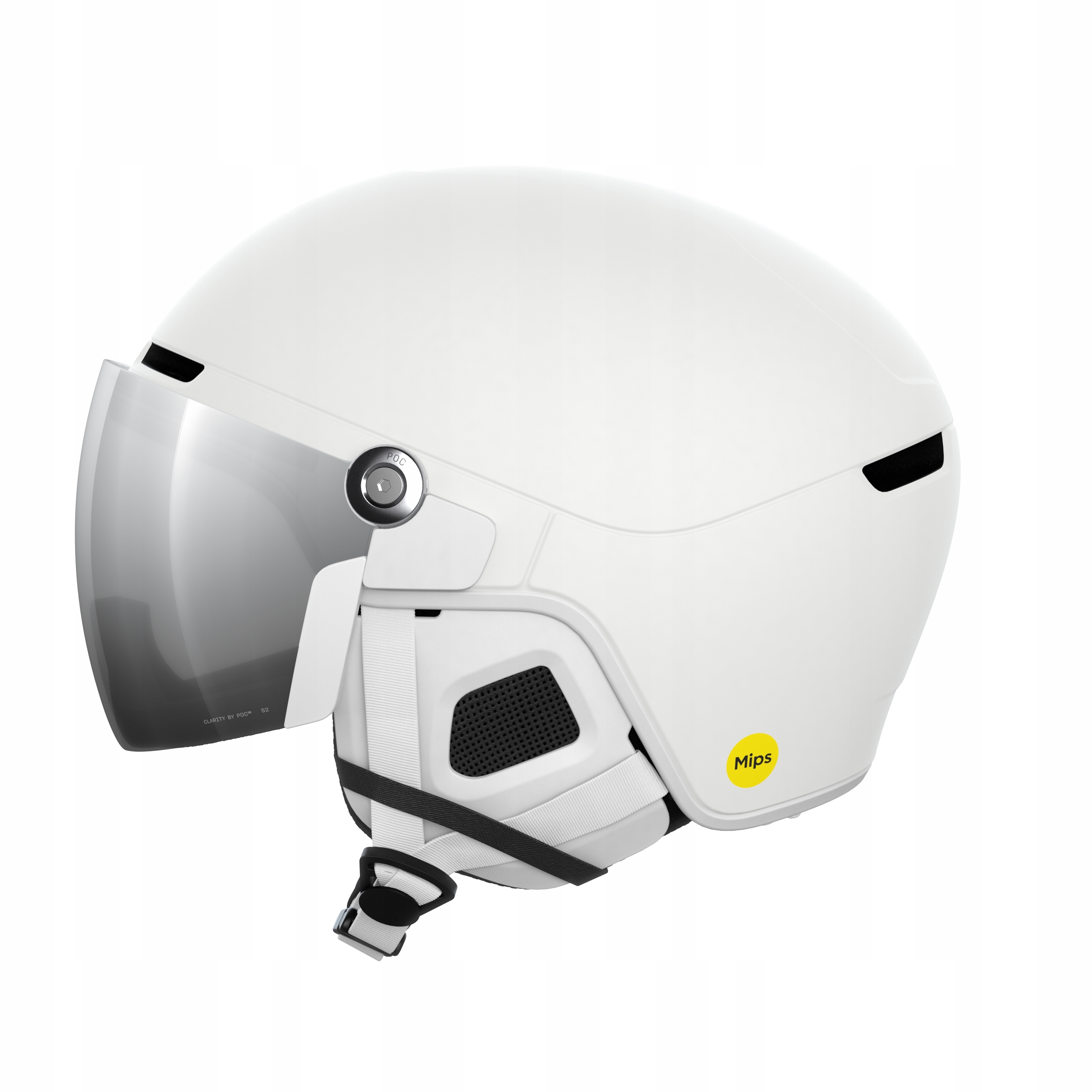 Lyžařská přilba Poc Obex Visor Mips Hydrogen White M/L 55-58 cm