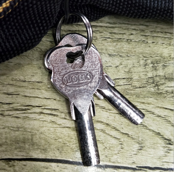 BLOKADA ROWEROWA NA ROWER MOTOR ZAPIĘCIE DO ROWERU ŁAŃCUCH ZABEZPIECZENIE Waga 400 g