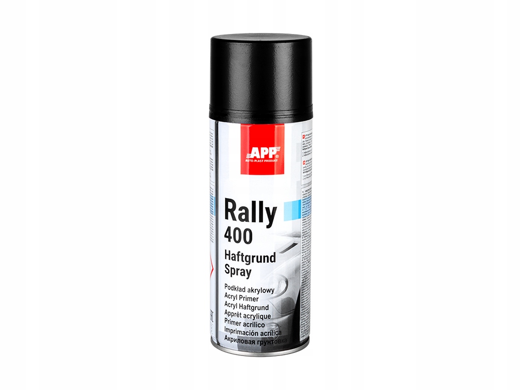 Podkład akrylowy CZARNY 400ml | APP Rally 400 Haftgrund Spray