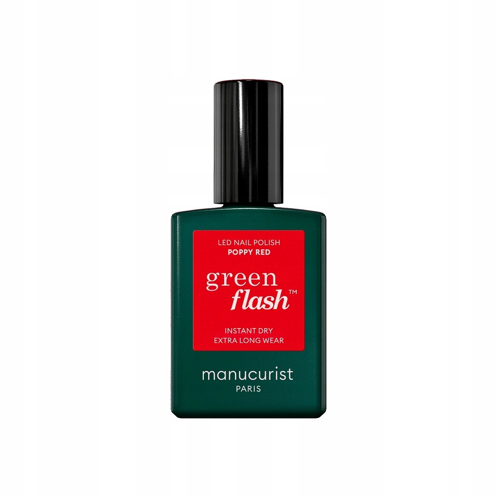 Manucurist Green Flash Led Gel Nail Lacquer Lak Na Nehty Poppy Red