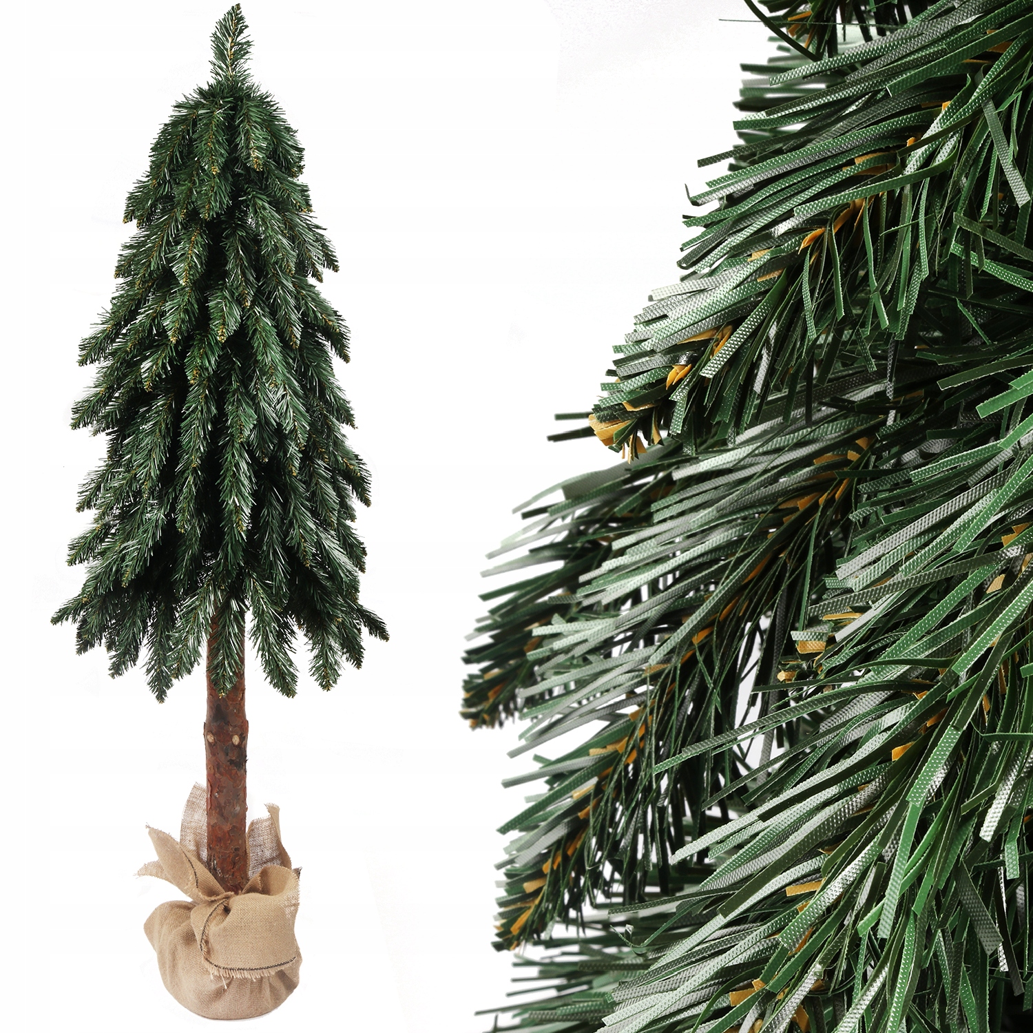 150 cm Zelený vánoční stromek na kmeni umělý vánoční stromky umělé vánoční stromky