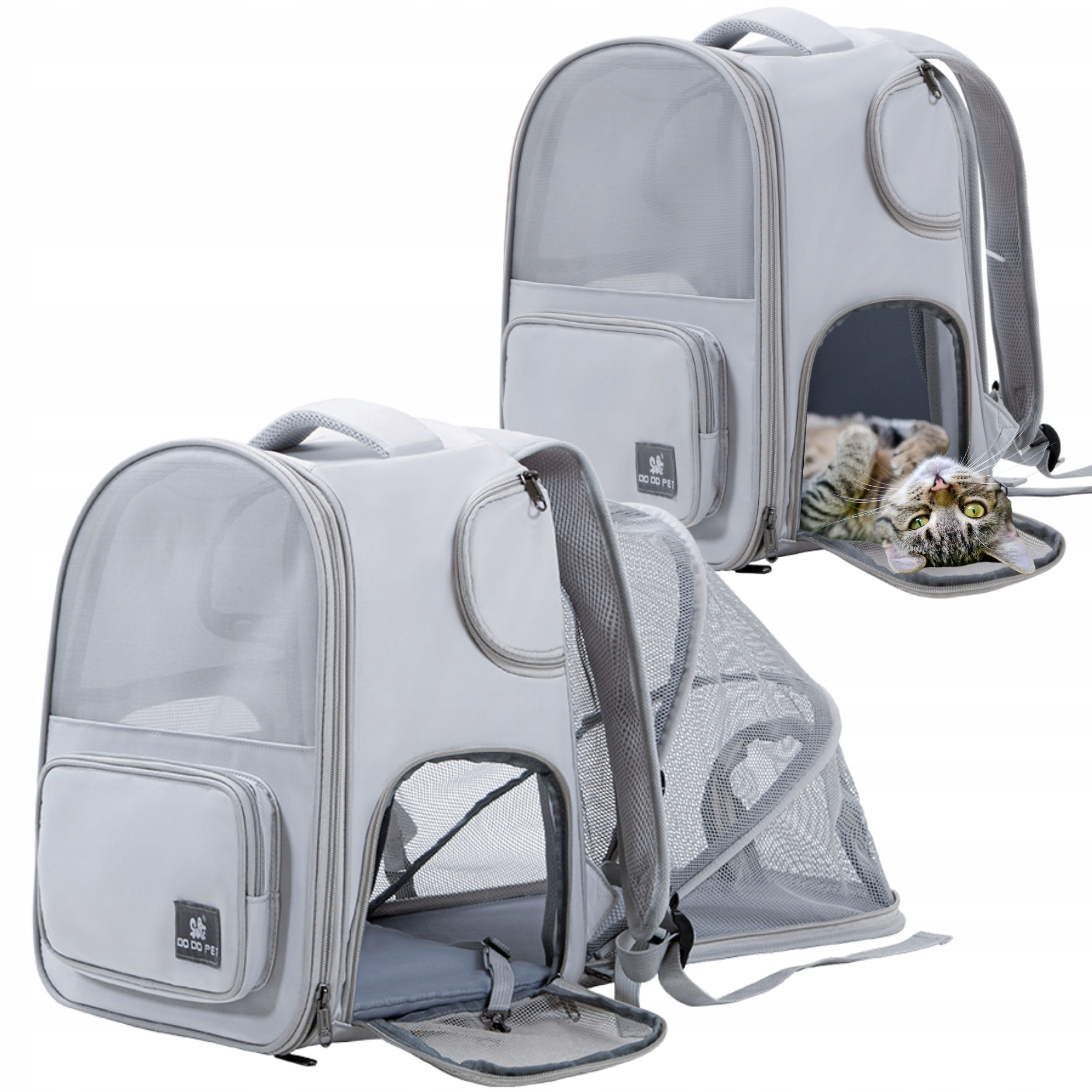 Levně Batoh Wobell 33 cm x 27 cm x 39 cm šedý