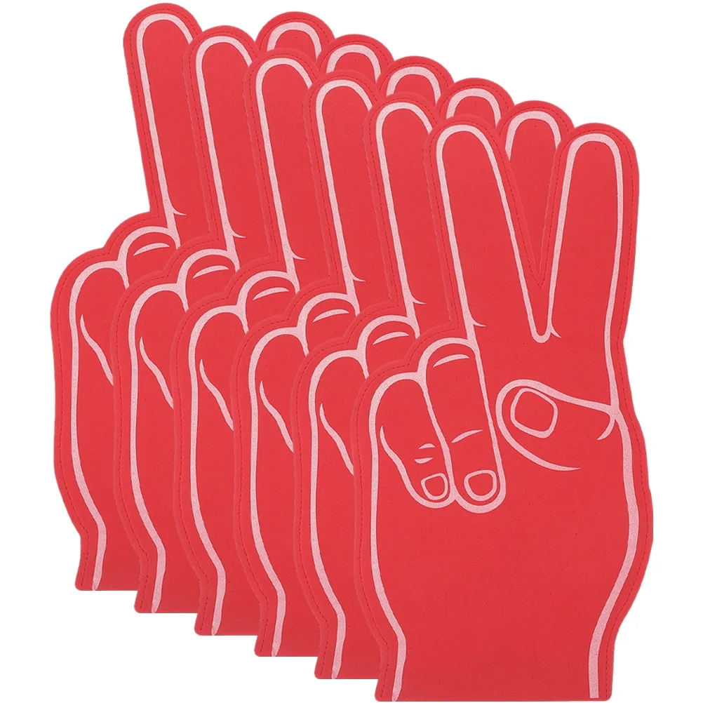 6 szt. Pianki Finger do kibicowania imprez sportowych
