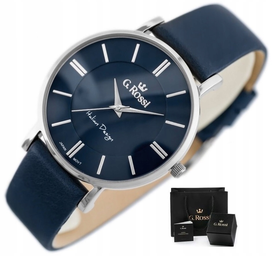 

Zegarek Męski G. Rossi Carbon Slim +box +grawer