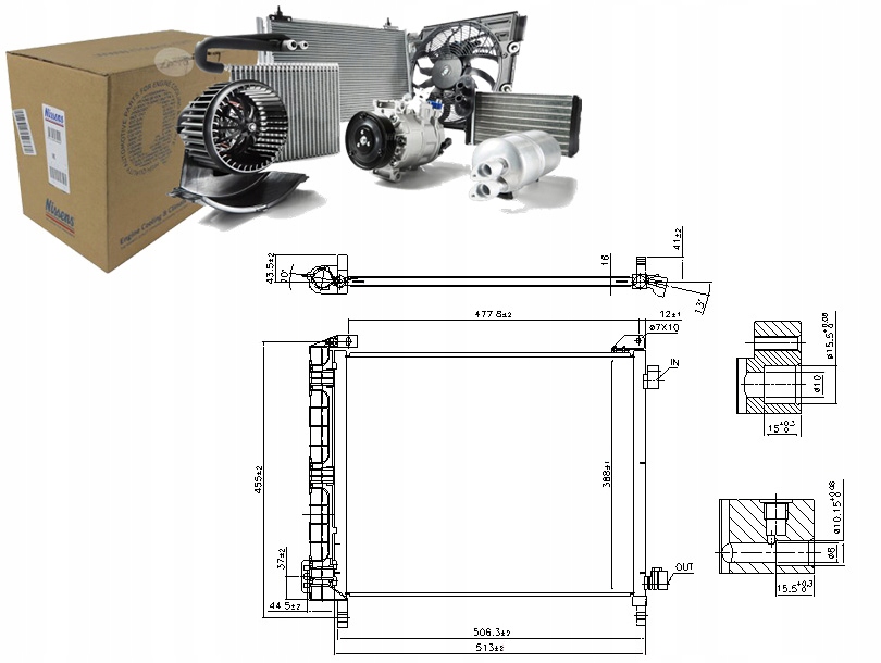 Kondenzátor Klimatizace Nissan Micra IV 1.2 05.10- Nezbytnost řidiče #37